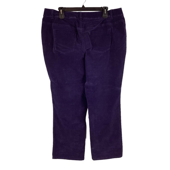 Lane Bryant Corduroy Pants Size 24 Dark Purple - Picture 2 of 3